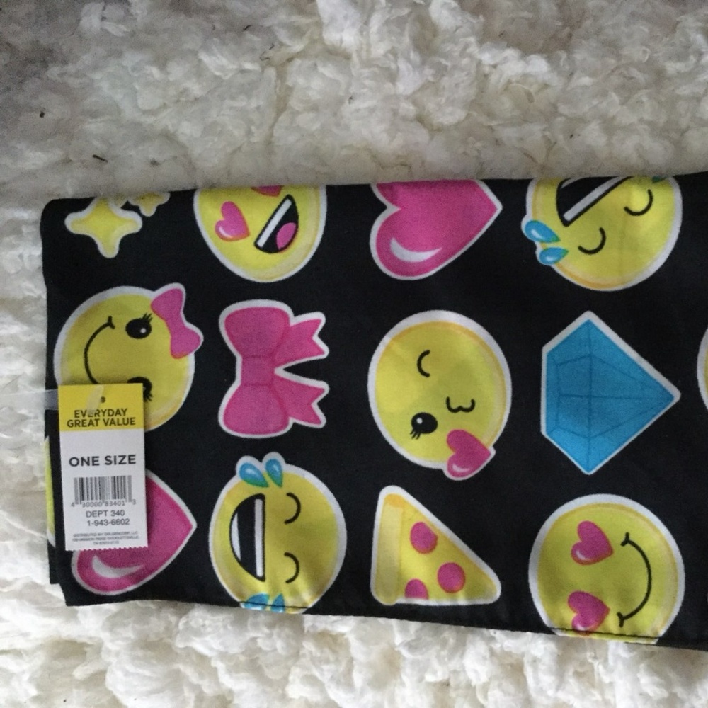 Smiley Emoji Bandana Bib 20in Square